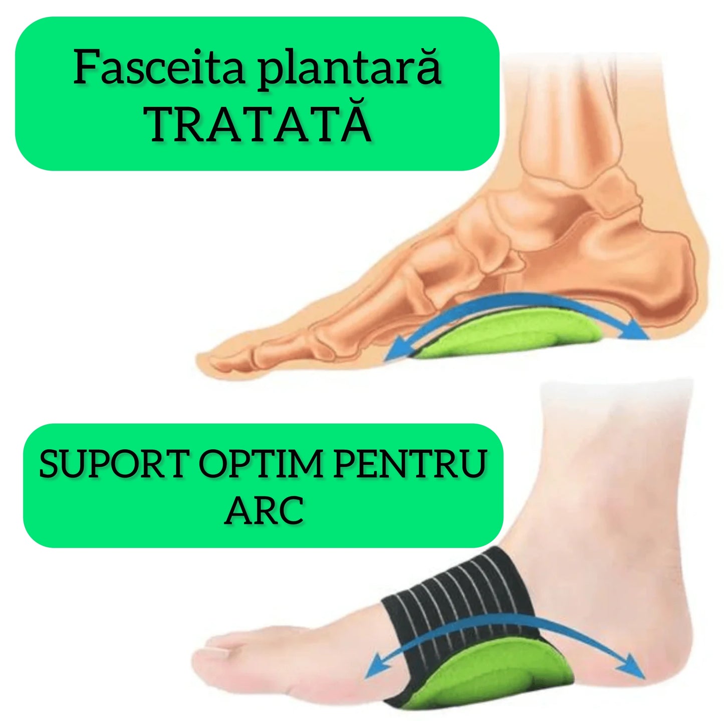Suporti fasceită plantară - CalcaiFix™ (SET x 2)